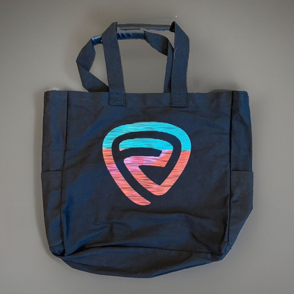 Rock & Roll Brand Black Canvas Tote Bag